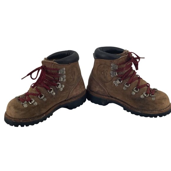 Vintage Vasque Mens Brown Leather Mountaineering Boots Hike Climb US Size 5 - Picture 7 of 12